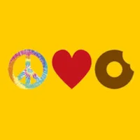Peace, Love and Little Donuts Logo