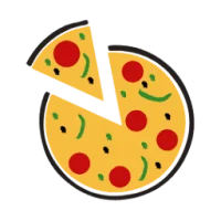 Rolling Stone Pizza Logo